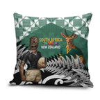 New Zealand South Africa Rugby Pillow Cover Springboks Kente All Black Maori Together - Aussie Hoodie