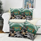 New Zealand South Africa Rugby Pillow Cover Springboks Kente All Black Maori Together - Aussie Hoodie