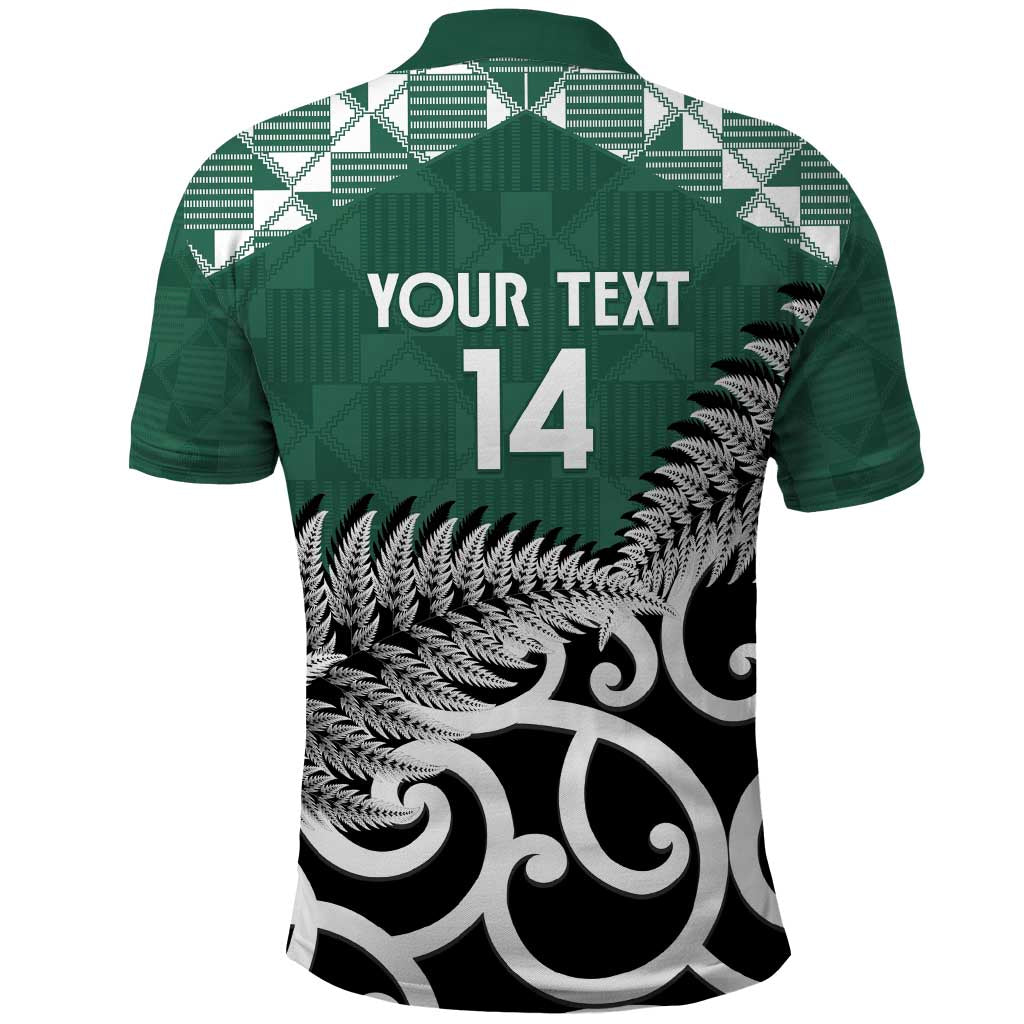 New Zealand South Africa Rugby Custom Polo Shirt Springboks Kente All Black Maori Together - Aussie Hoodie
