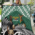 New Zealand South Africa Rugby Quilt Springboks Kente All Black Maori Together - Aussie Hoodie