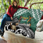 New Zealand South Africa Rugby Quilt Springboks Kente All Black Maori Together - Aussie Hoodie