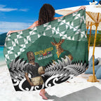 New Zealand South Africa Rugby Sarong Springboks Kente All Black Maori Together - Aussie Hoodie