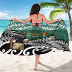 New Zealand South Africa Rugby Sarong Springboks Kente All Black Maori Together - Aussie Hoodie