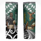 New Zealand South Africa Rugby Skinny Tumbler Springboks Kente All Black Maori Together - Aussie Hoodie