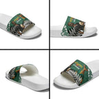 New Zealand South Africa Rugby Slide Sandals Springboks Kente All Black Maori Together - Aussie Hoodie