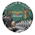 New Zealand South Africa Rugby Spare Tire Cover Springboks Kente All Black Maori Together - Aussie Hoodie
