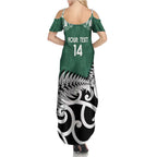 New Zealand South Africa Rugby Custom Summer Maxi Dress Springboks Kente All Black Maori Together - Aussie Hoodie