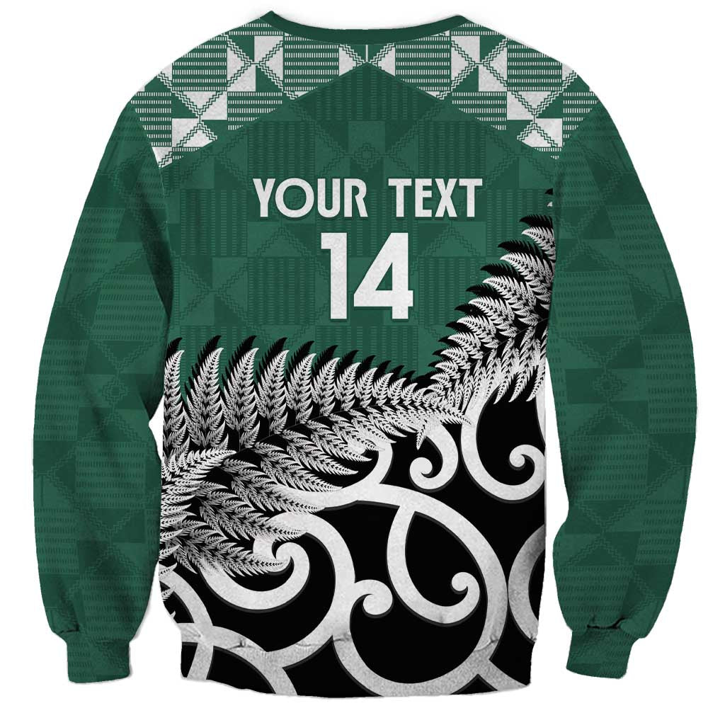 New Zealand South Africa Rugby Custom Sweatshirt Springboks Kente All Black Maori Together - Aussie Hoodie