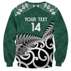 New Zealand South Africa Rugby Custom Sweatshirt Springboks Kente All Black Maori Together - Aussie Hoodie