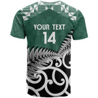 New Zealand South Africa Rugby Custom T Shirt Springboks Kente All Black Maori Together - Aussie Hoodie