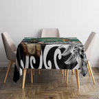 New Zealand South Africa Rugby Tablecloth Springboks Kente All Black Maori Together - Aussie Hoodie