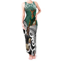 New Zealand South Africa Rugby Custom Tank Maxi Dress Springboks Kente All Black Maori Together - Aussie Hoodie
