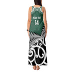 New Zealand South Africa Rugby Custom Tank Maxi Dress Springboks Kente All Black Maori Together - Aussie Hoodie