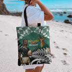 New Zealand South Africa Rugby Tote Bag Springboks Kente All Black Maori Together - Aussie Hoodie