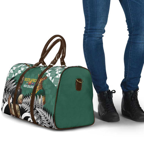 New Zealand South Africa Rugby Travel Bag Springboks Kente All Black Maori Together - Aussie Hoodie