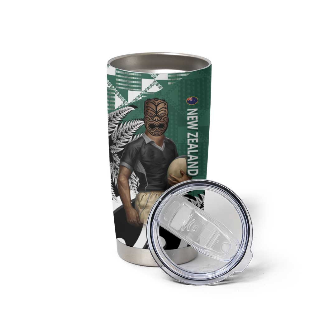 New Zealand South Africa Rugby Tumbler Cup Springboks Kente All Black Maori Together - Aussie Hoodie