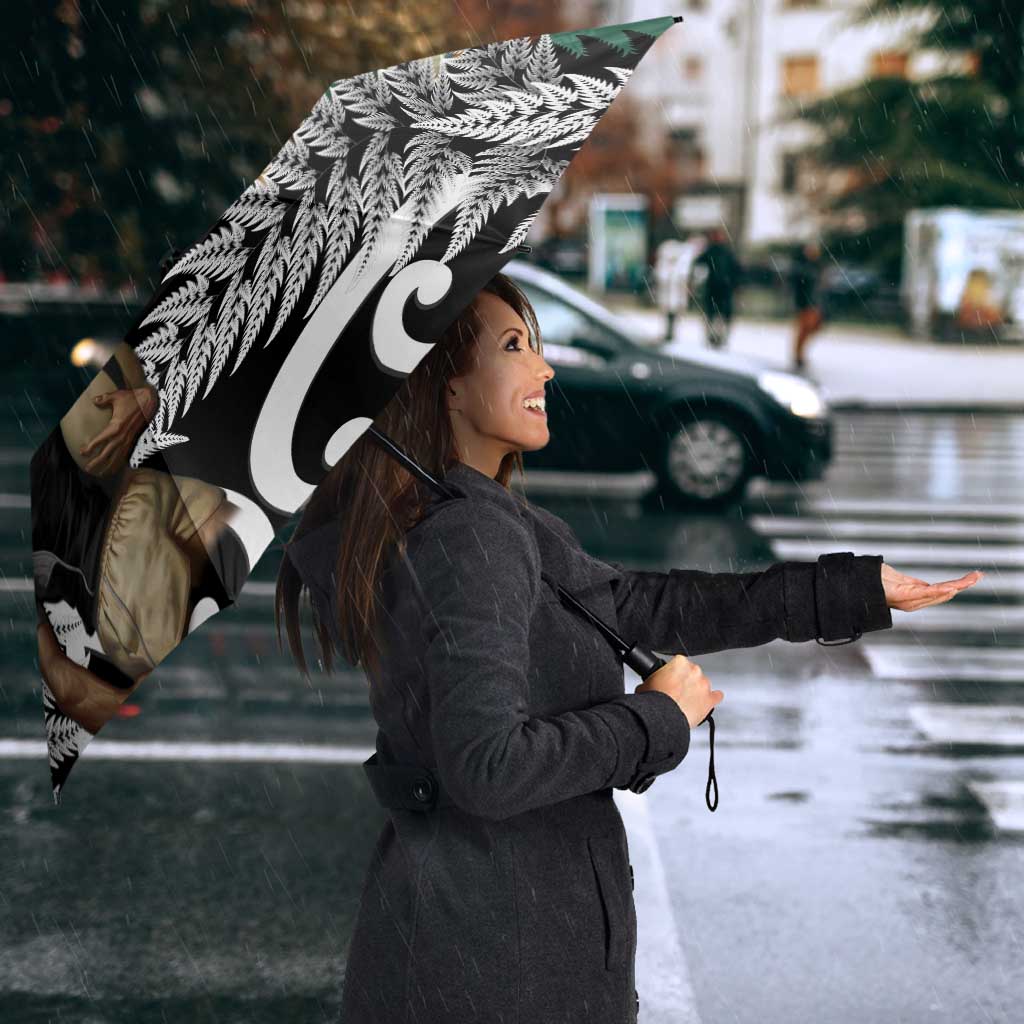 New Zealand South Africa Rugby Umbrella Springboks Kente All Black Maori Together - Aussie Hoodie