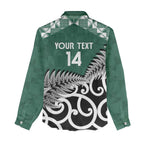 New Zealand South Africa Rugby Custom Women Casual Shirt Springboks Kente All Black Maori Together - Aussie Hoodie