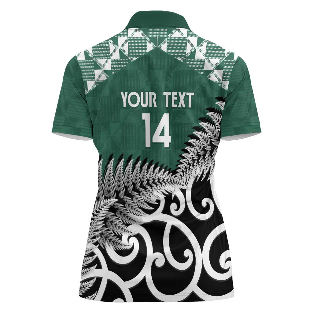 New Zealand South Africa Rugby Custom Women Polo Shirt Springboks Kente All Black Maori Together - Aussie Hoodie