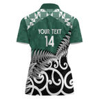 New Zealand South Africa Rugby Custom Women Polo Shirt Springboks Kente All Black Maori Together - Aussie Hoodie