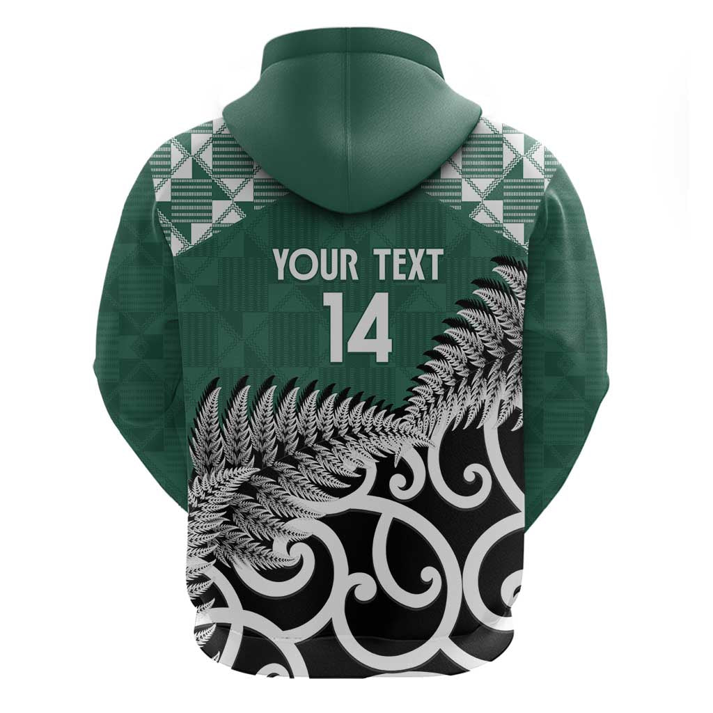 New Zealand South Africa Rugby Custom Zip Hoodie Springboks Kente All Black Maori Together - Aussie Hoodie