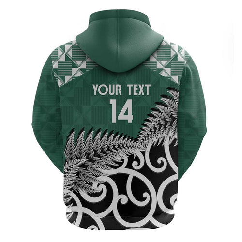 New Zealand South Africa Rugby Custom Zip Hoodie Springboks Kente All Black Maori Together - Aussie Hoodie
