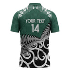 New Zealand South Africa Rugby Custom Zipper Polo Shirt Springboks Kente All Black Maori Together - Aussie Hoodie