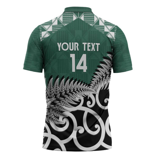 New Zealand South Africa Rugby Custom Zipper Polo Shirt Springboks Kente All Black Maori Together - Aussie Hoodie