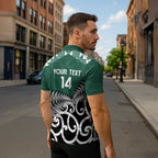 New Zealand South Africa Rugby Custom Zipper Polo Shirt Springboks Kente All Black Maori Together - Aussie Hoodie