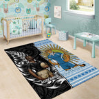 New Zealand Argentina Rugby Area Rug 2025 Los Pumas All Black Together - Aussie Hoodie