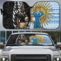 New Zealand Argentina Rugby Auto Sun Shade 2025 Los Pumas All Black Together - Aussie Hoodie