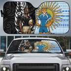 New Zealand Argentina Rugby Auto Sun Shade 2025 Los Pumas All Black Together - Aussie Hoodie