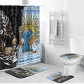 New Zealand Argentina Rugby Bathroom Set 2025 Los Pumas All Black Together - Aussie Hoodie