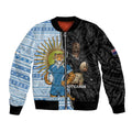 New Zealand Argentina Rugby Custom Bomber Jacket 2025 Los Pumas All Black Together - Aussie Hoodie