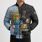 New Zealand Argentina Rugby Custom Bomber Puffer Jacket 2025 Los Pumas All Black Together - Aussie Hoodie