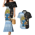 New Zealand Argentina Rugby Custom Couples Matching Mermaid Dress and Hawaiian Shirt 2025 Los Pumas All Black Together - Aussie Hoodie