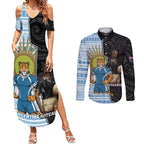New Zealand Argentina Rugby Custom Couples Matching Summer Maxi Dress and Long Sleeve Button Shirt 2025 Los Pumas All Black Together - Aussie Hoodie