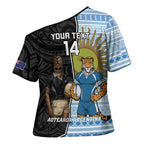 New Zealand Argentina Rugby Custom Cross Shoulder Shirt 2025 Los Pumas All Black Together - Aussie Hoodie