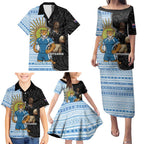 New Zealand Argentina Rugby Custom Family Matching Puletasi and Hawaiian Shirt 2025 Los Pumas All Black Together - Aussie Hoodie
