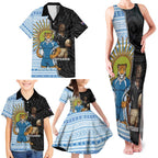 New Zealand Argentina Rugby Custom Family Matching Tank Maxi Dress and Hawaiian Shirt 2025 Los Pumas All Black Together - Aussie Hoodie