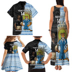 New Zealand Argentina Rugby Custom Family Matching Tank Maxi Dress and Hawaiian Shirt 2025 Los Pumas All Black Together - Aussie Hoodie