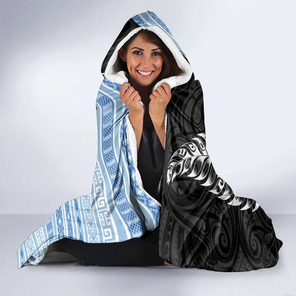 New Zealand Argentina Rugby Hooded Blanket 2025 Los Pumas All Black Together - Aussie Hoodie