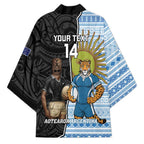 New Zealand Argentina Rugby Custom Kimono 2025 Los Pumas All Black Together - Aussie Hoodie