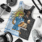 New Zealand Argentina Rugby Custom Men Tank Top 2025 Los Pumas All Black Together - Aussie Hoodie