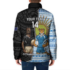 New Zealand Argentina Rugby Custom Padded Jacket 2025 Los Pumas All Black Together - Aussie Hoodie