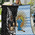 New Zealand Argentina Rugby Quilt 2025 Los Pumas All Black Together - Aussie Hoodie