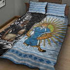 New Zealand Argentina Rugby Quilt Bed Set 2025 Los Pumas All Black Together - Aussie Hoodie