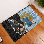 New Zealand Argentina Rugby Rubber Doormat 2025 Los Pumas All Black Together - Aussie Hoodie