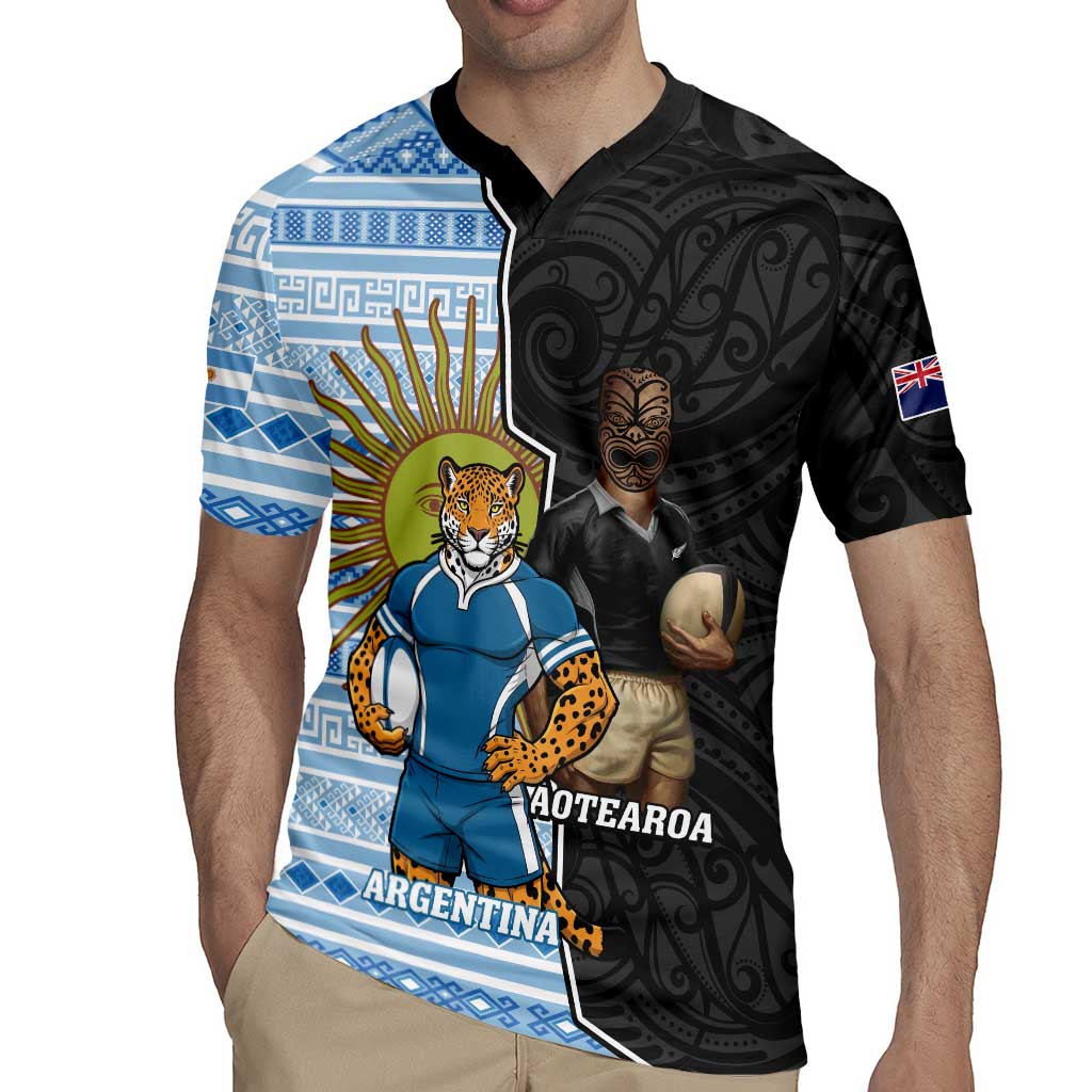 New Zealand Argentina Rugby Custom Rugby Jersey 2025 Los Pumas All Black Together - Aussie Hoodie