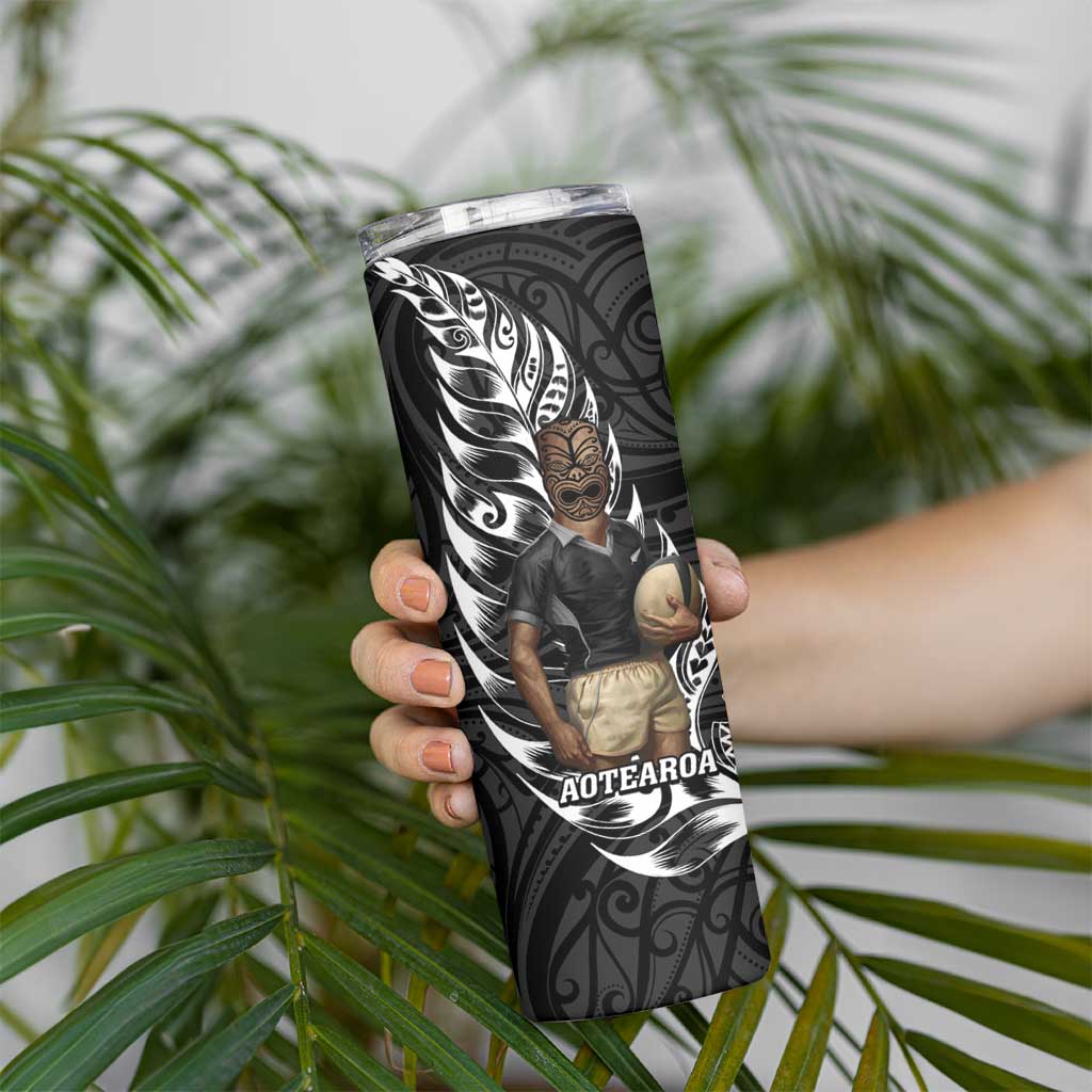New Zealand Argentina Rugby Skinny Tumbler 2025 Los Pumas All Black Together - Aussie Hoodie